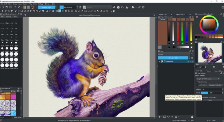 realbristlesquirrelscreenshotkrita